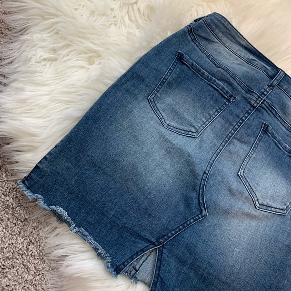 High waist stretchy denim skirt - Picture 7 of 7